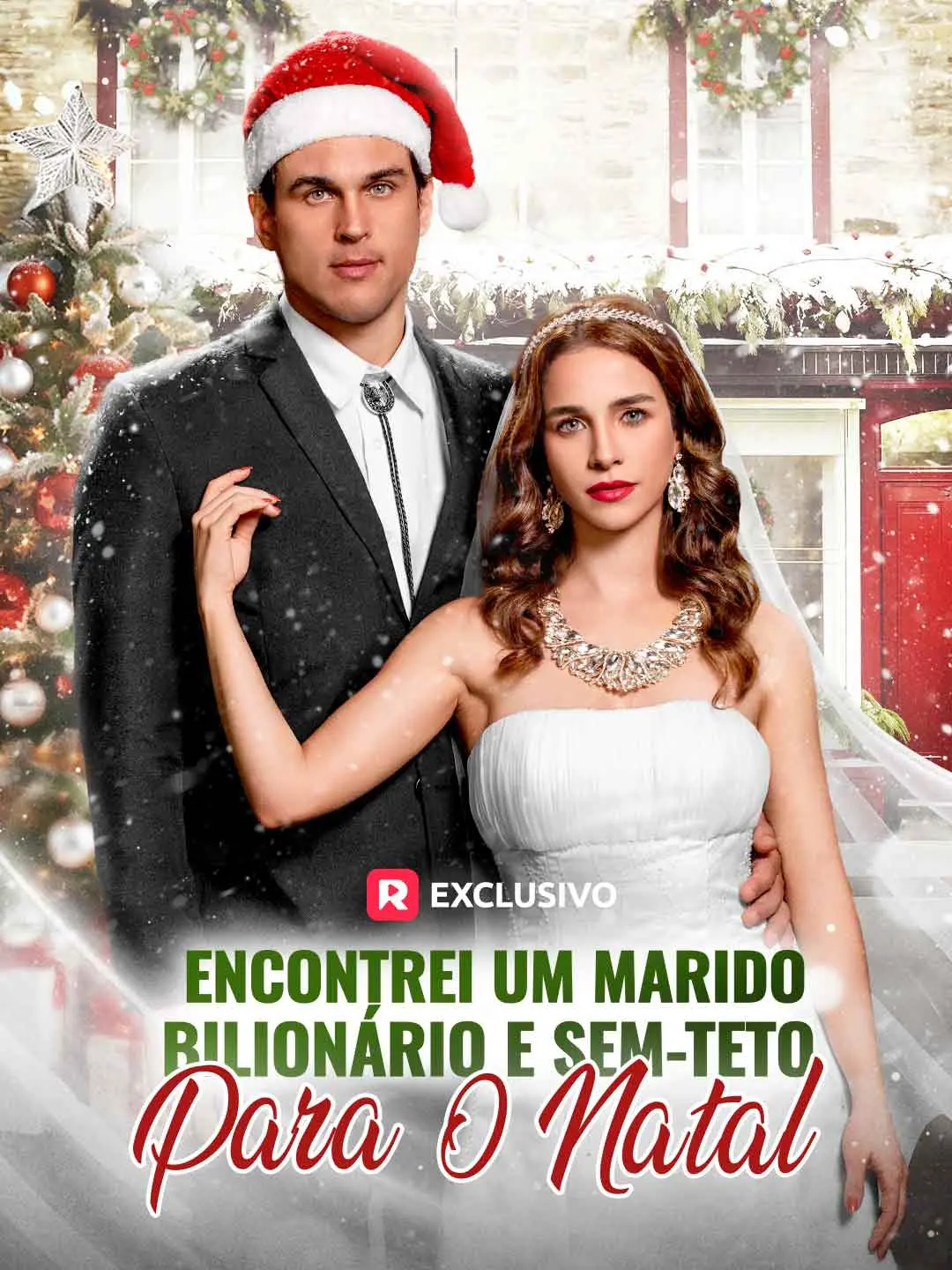 Capa da minissérie Encontrei Um Marido Bilionário E Sem-Teto Para o Natal