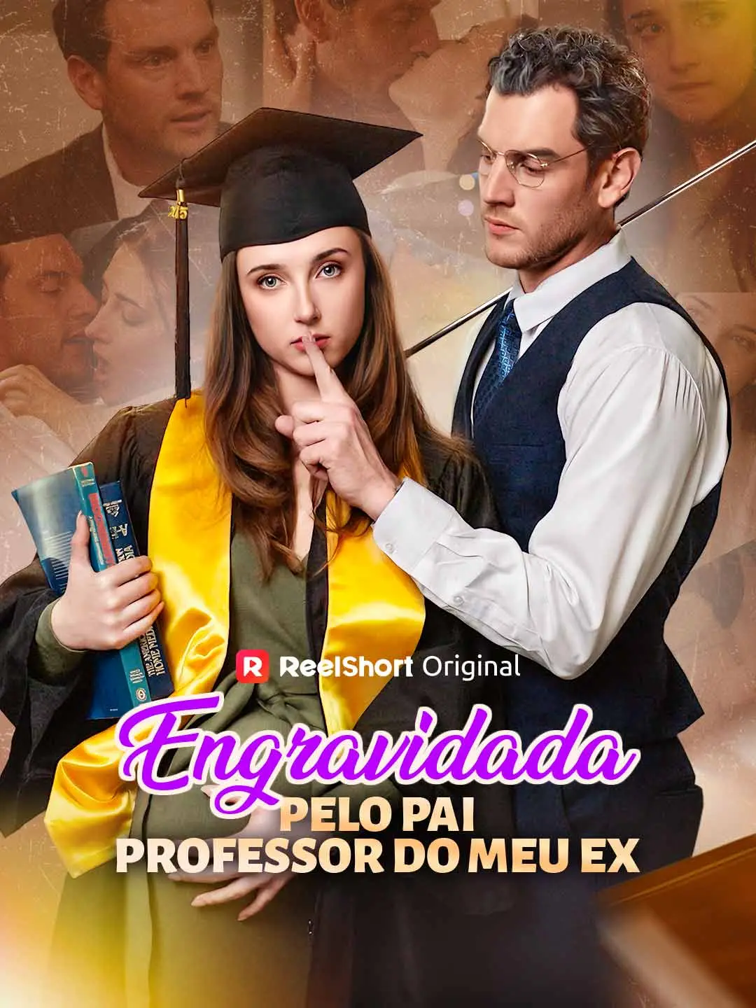 Capa da minissérie Engravidada pelo pai professor do meu ex