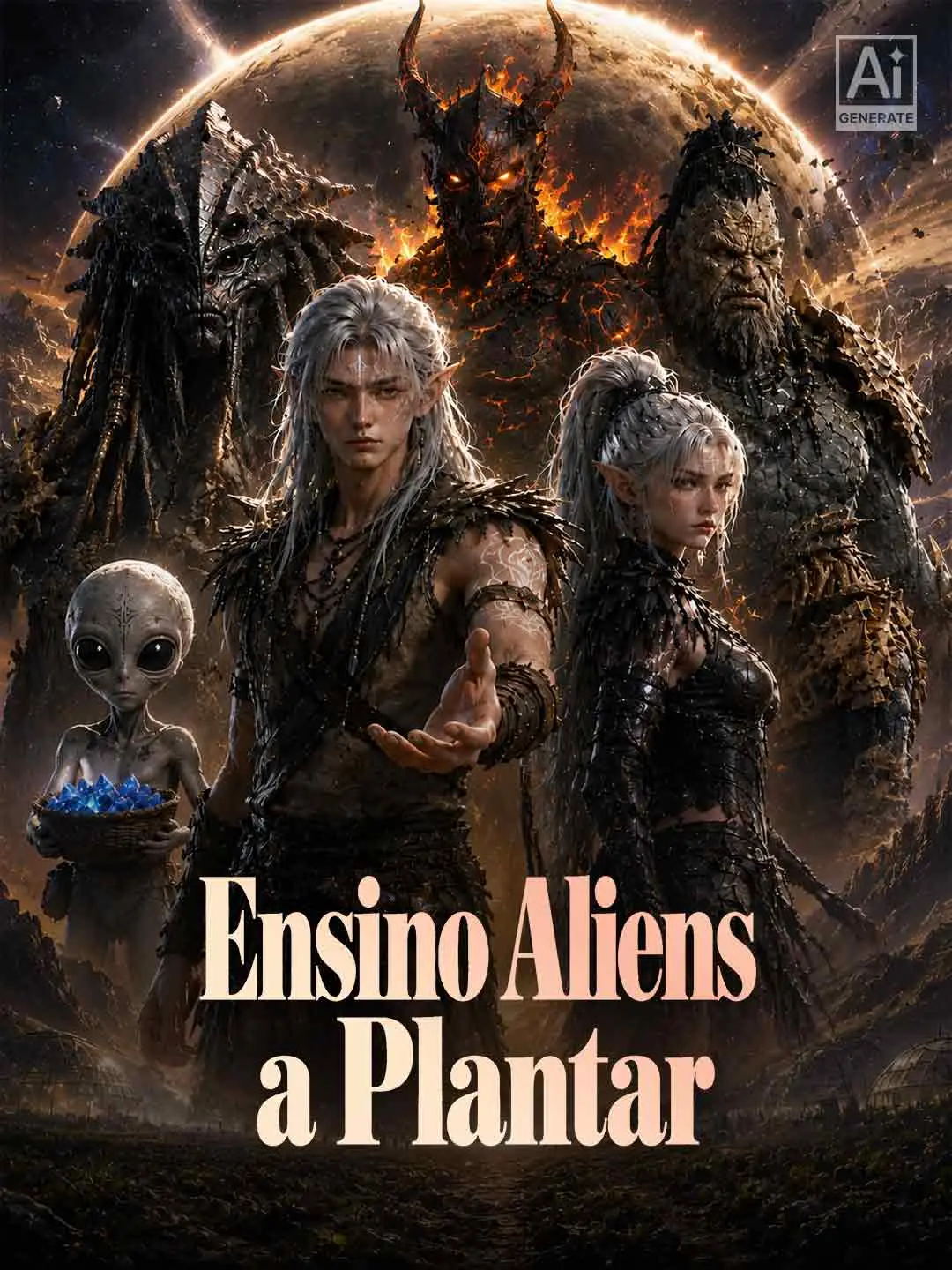 Capa da minissérie Ensino Aliens a Plantar