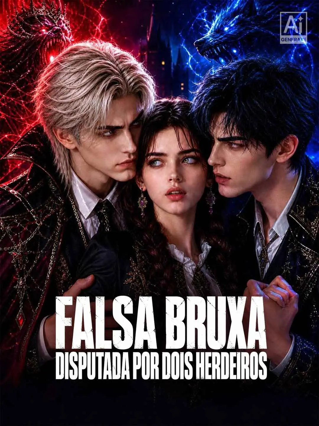 Capa da minissérie Falsa Bruxa Disputada por Dois Herdeiros