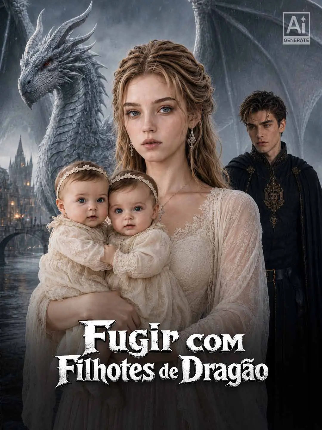 Capa da minissérie Fugir com Filhotes de Dragão