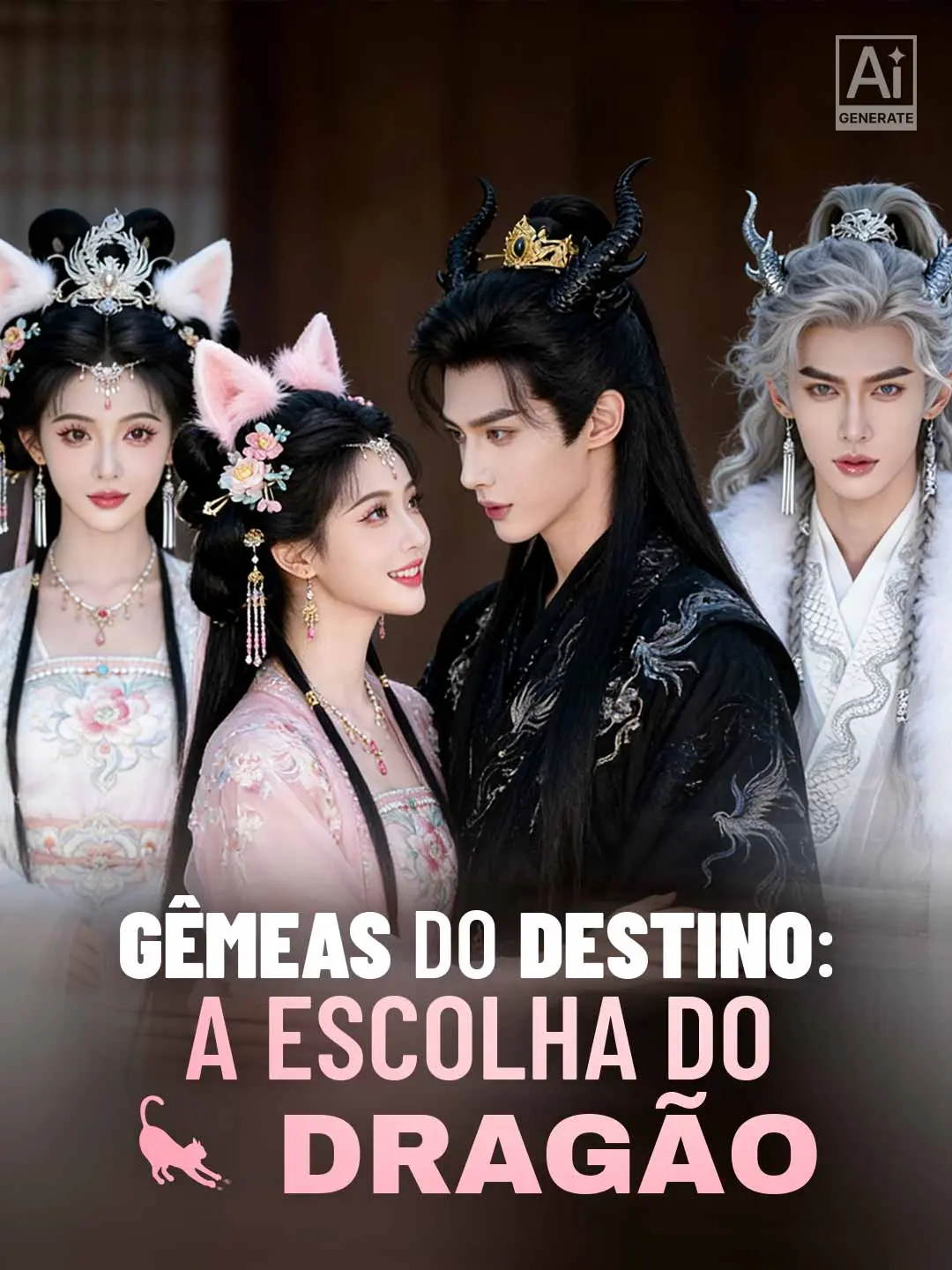 Capa da minissérie Gêmeas do destino: a escolha do dragão