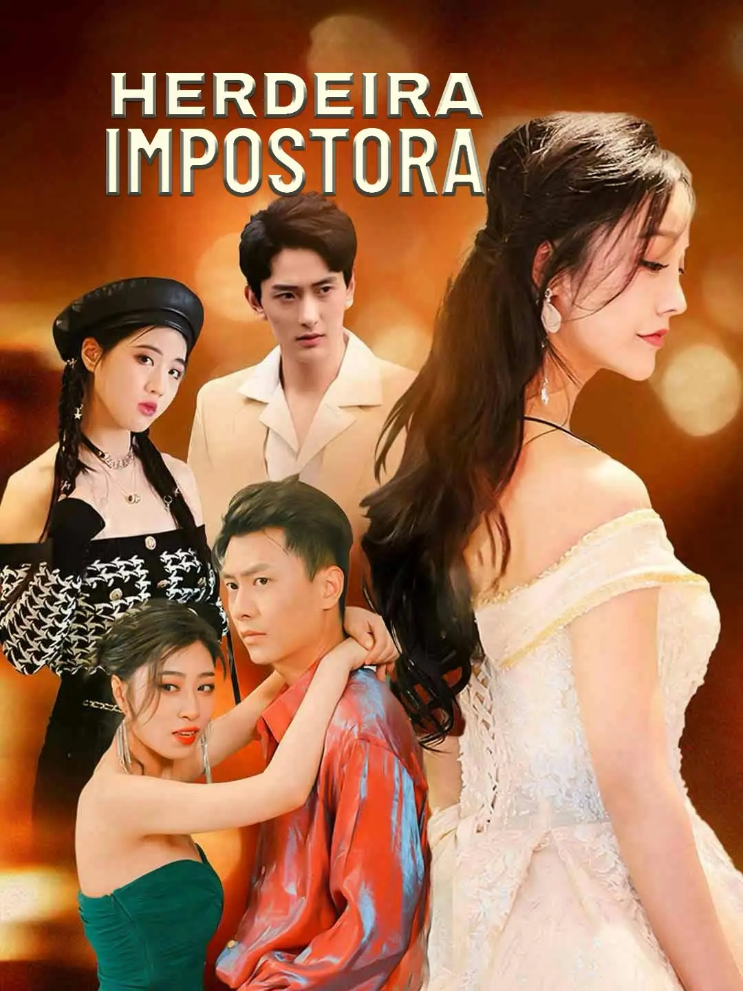 Capa da minissérie Herdeira Impostora