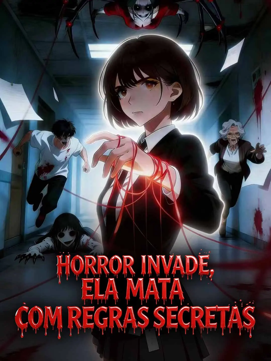 Capa da minissérie Horror invade, ela mata com regras secretas