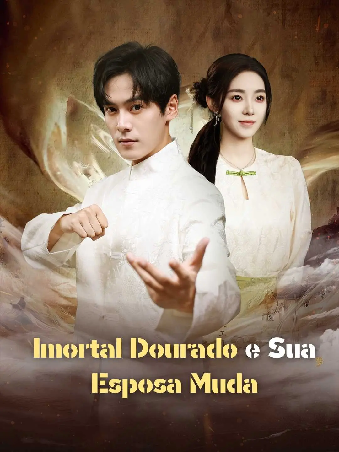 Capa da minissérie Imortal Dourado e Sua Esposa Muda