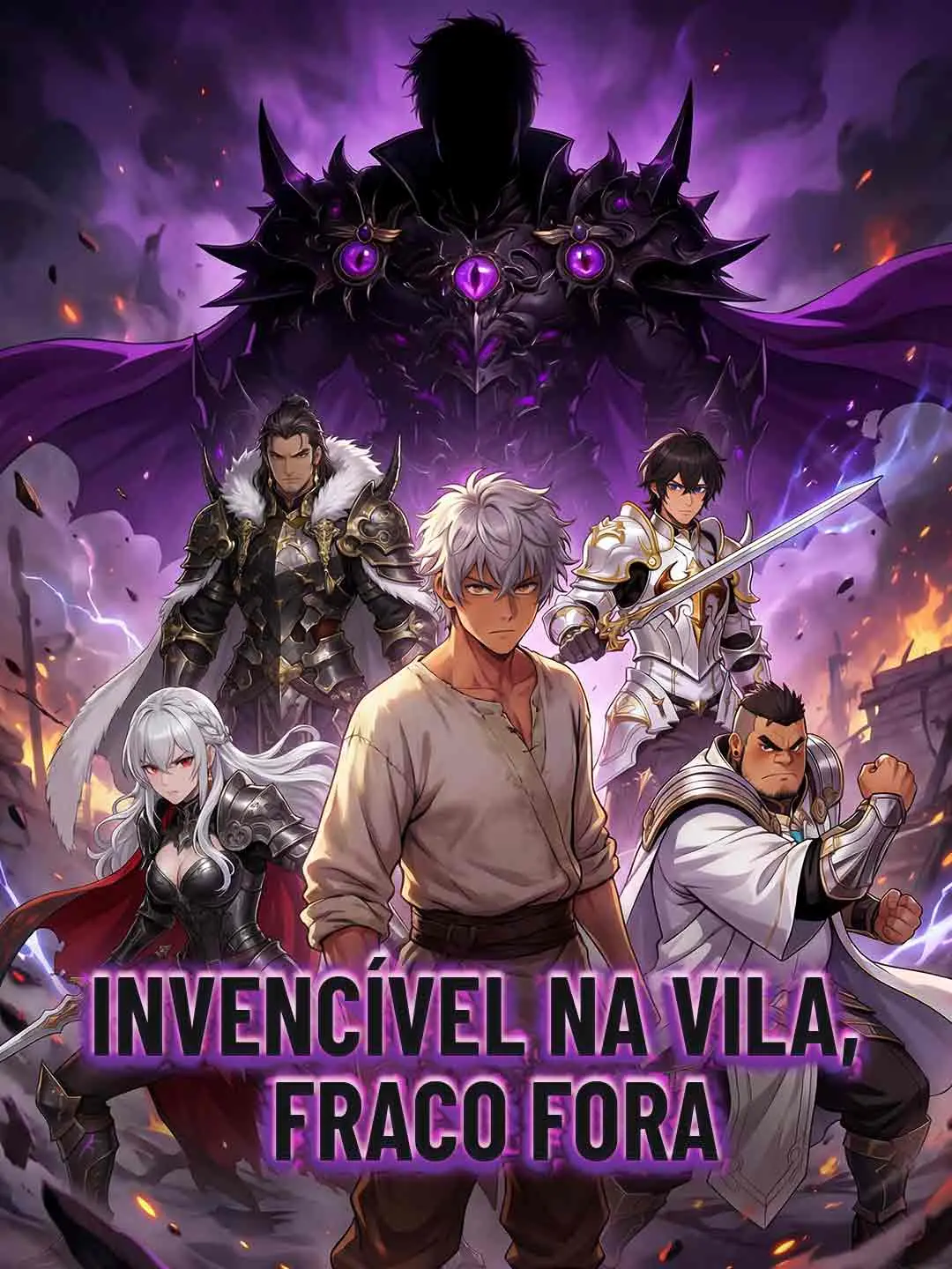 Capa da minissérie Invencível na vila, fraco fora