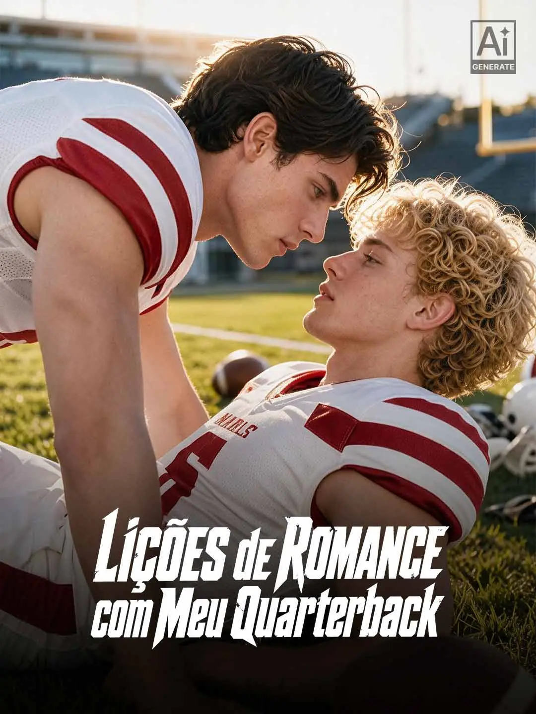 Capa da minissérie Lições de Romance com Meu Quarterback