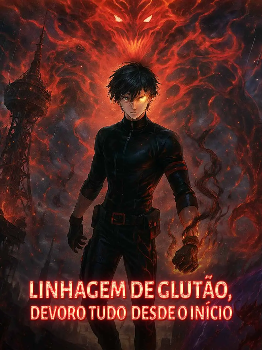 Capa da minissérie Linhagem de glutão, devoro tudo desde o início