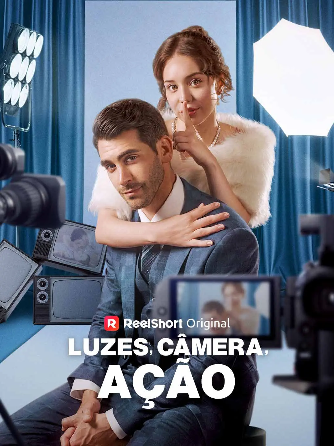 Capa da minissérie Luzes, câmera, ação!