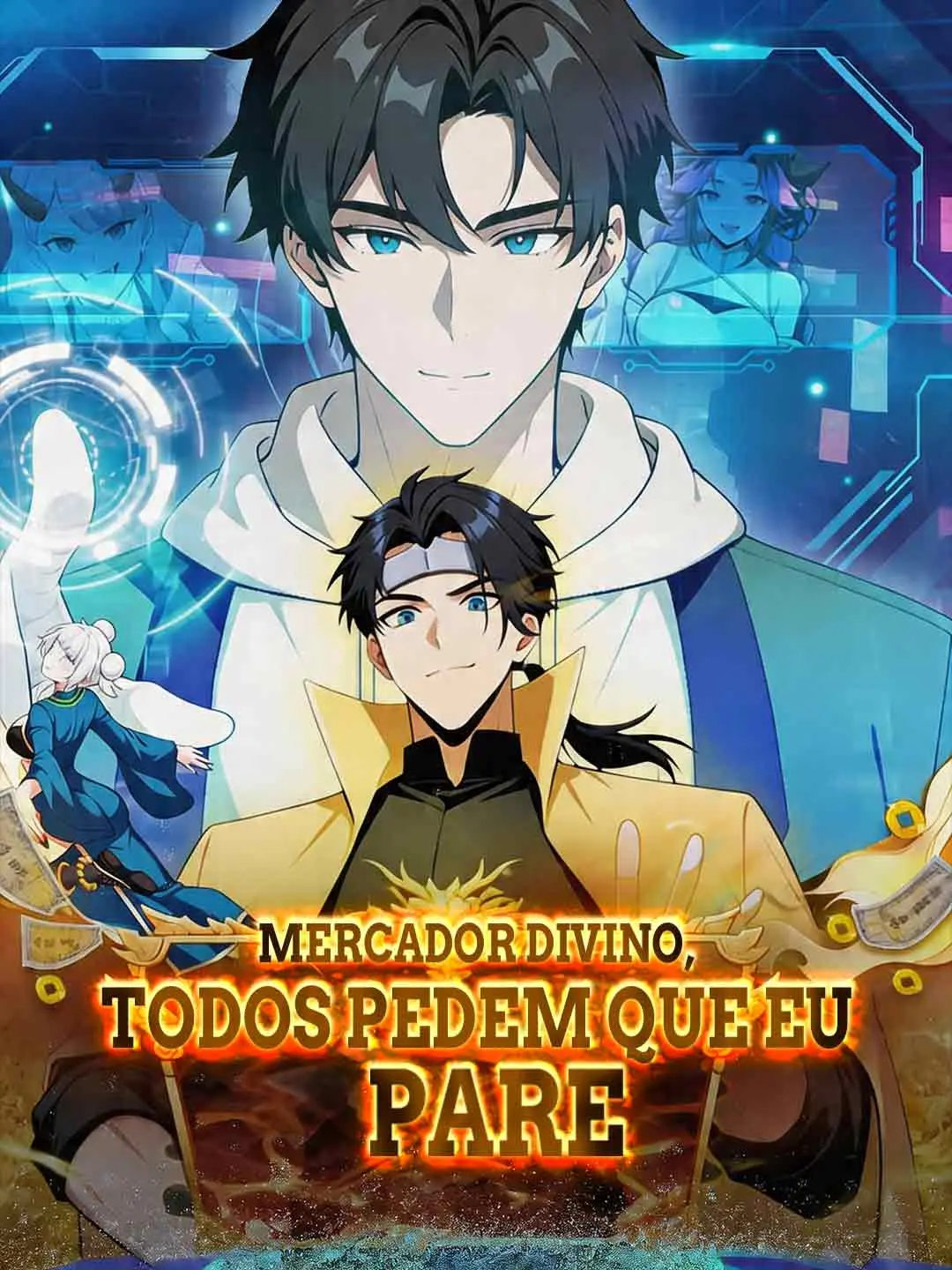 Capa da minissérie Mercador divino, todos pedem que eu pare