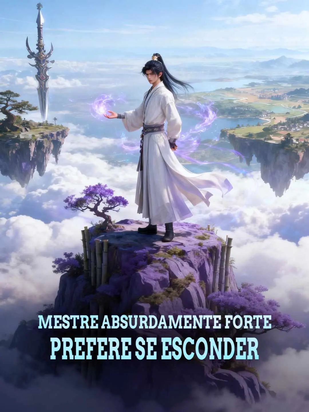 Capa da minissérie Mestre absurdamente forte prefere se esconder