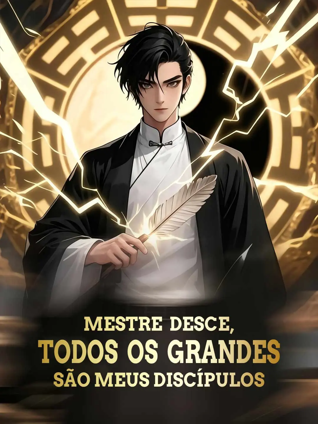 Capa da minissérie Mestre desce, todos os grandes são meus discípulos
