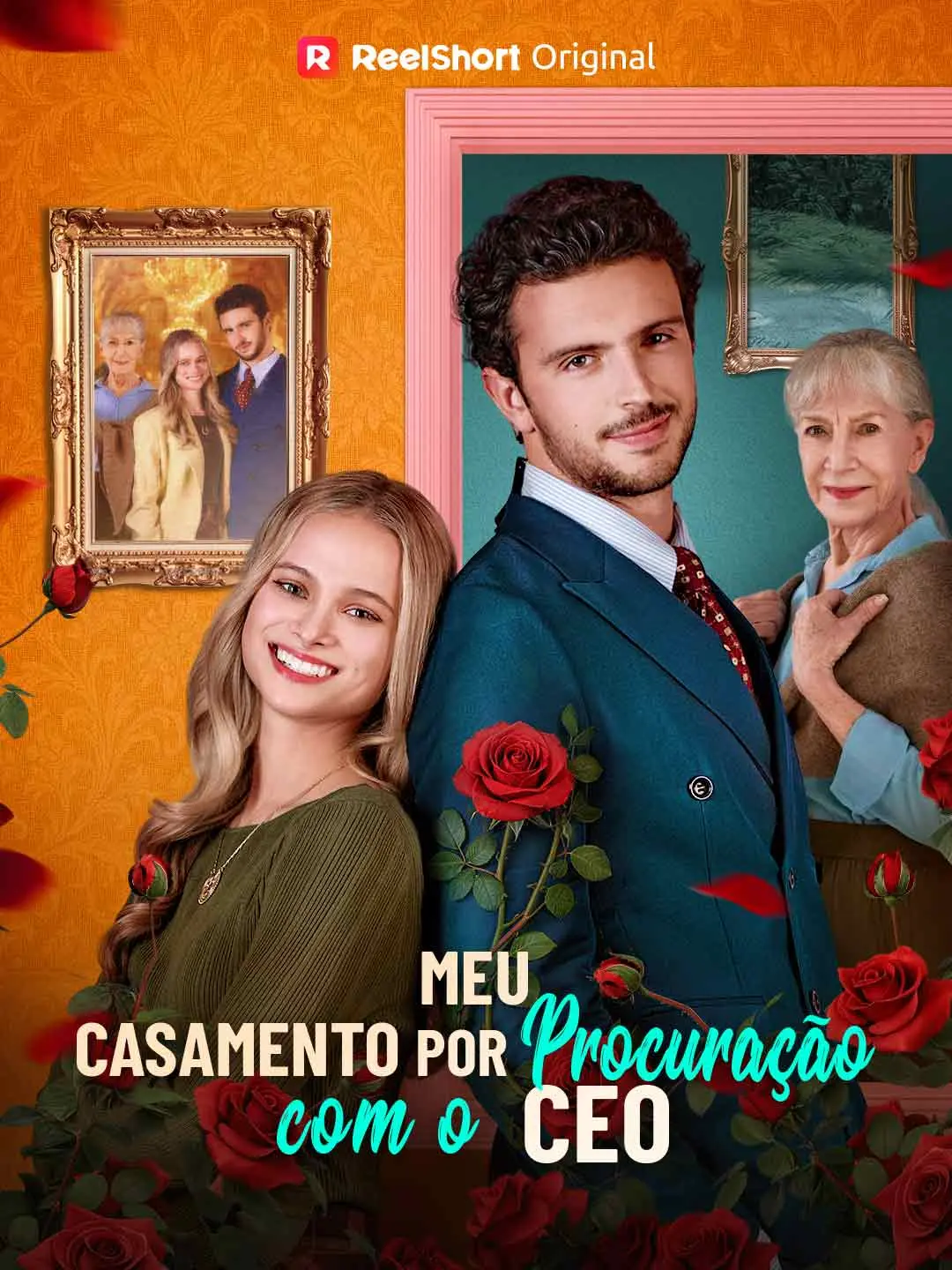 Capa da minissérie Meu Casamento por Procuração com o CEO