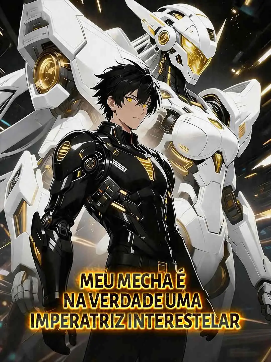 Capa da minissérie Meu mecha é na verdade uma imperatriz interestelar
