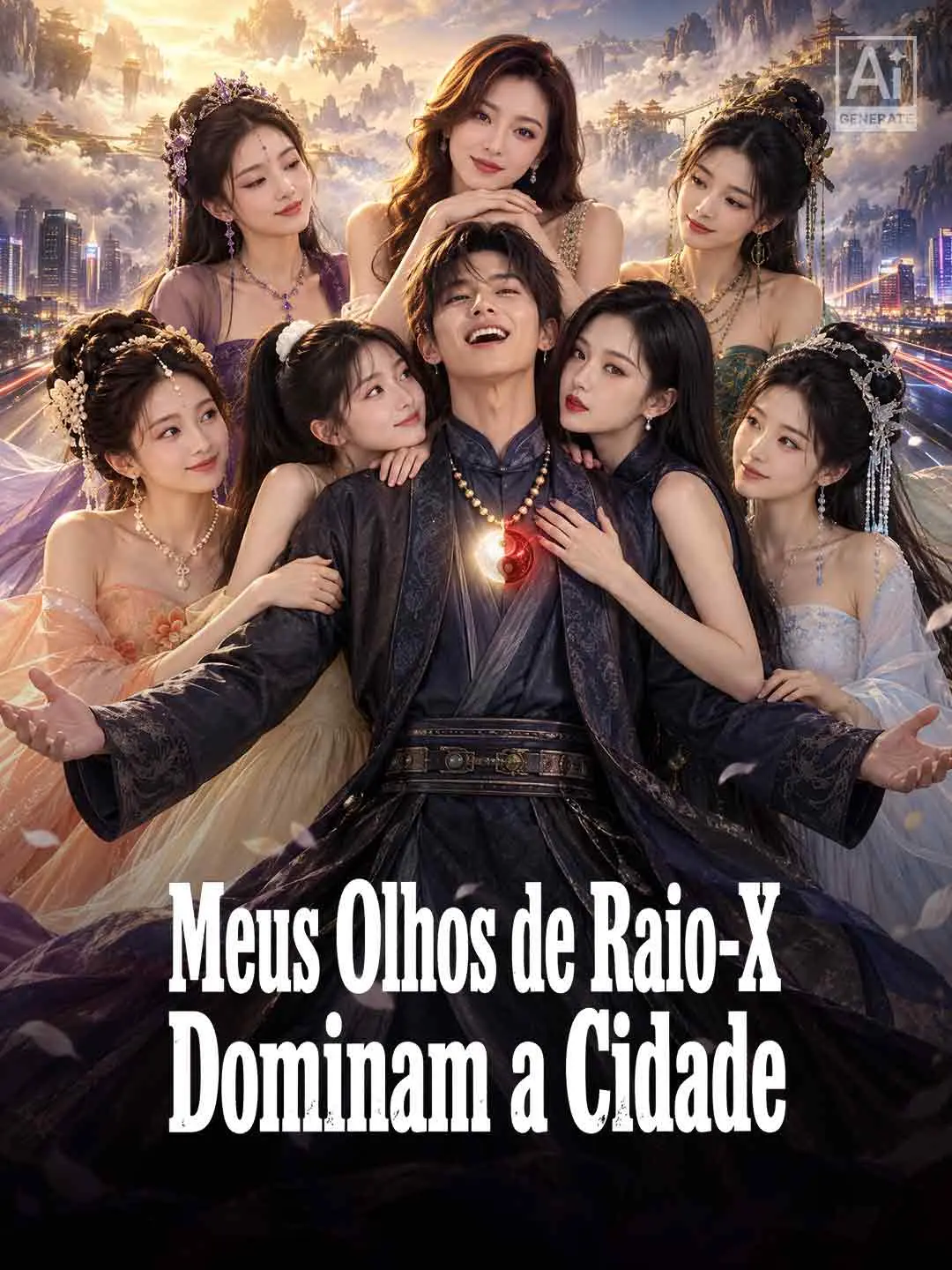 Capa da minissérie Meus Olhos de Raio-X Dominam a Cidade