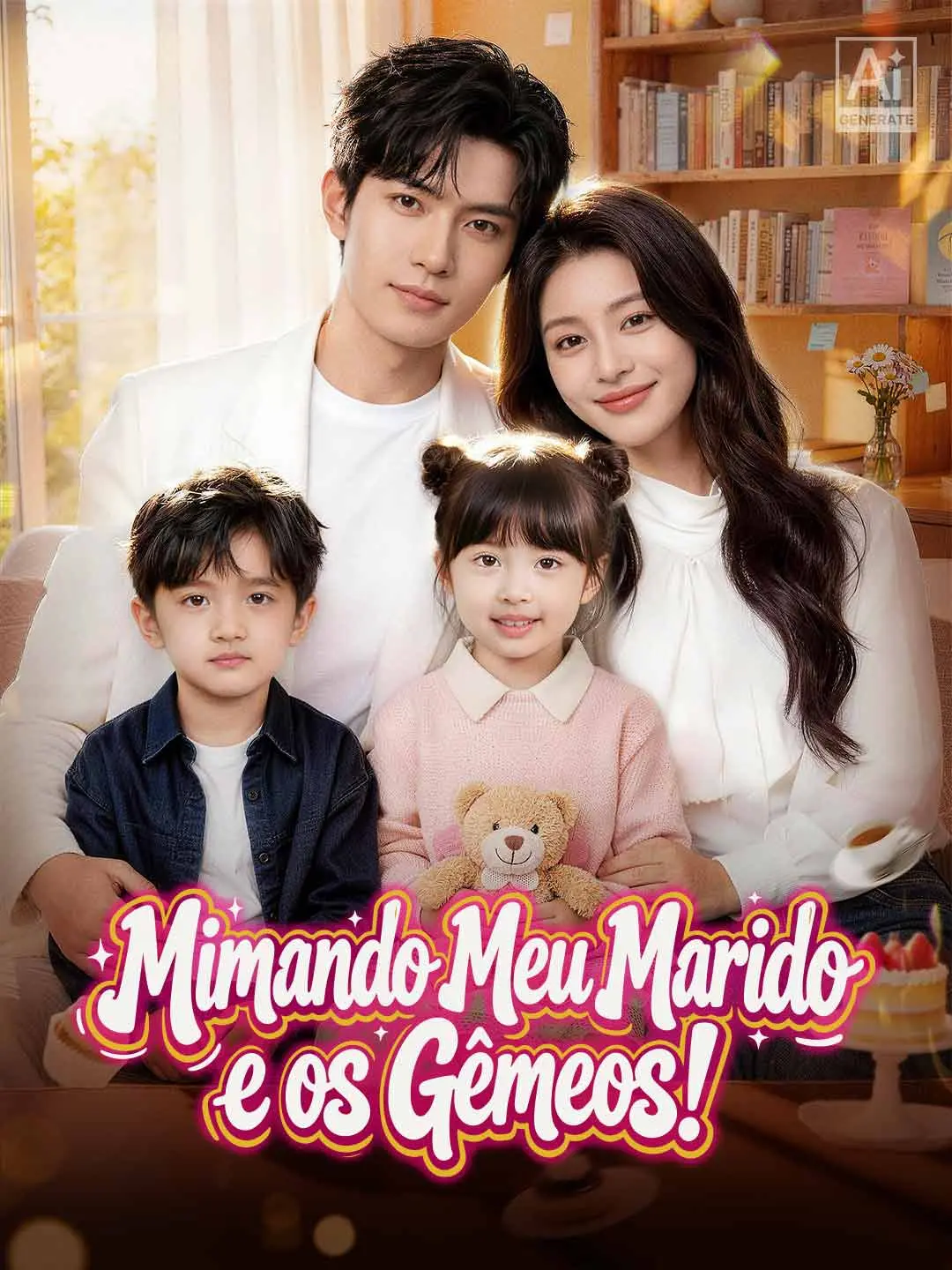 Capa da minissérie Mimando Meu Marido e os Gêmeos!