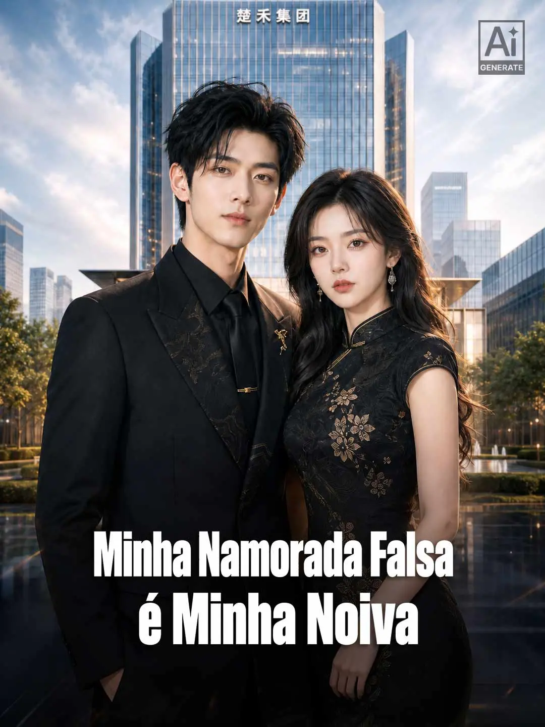 Capa da minissérie Minha Namorada Falsa é Minha Noiva