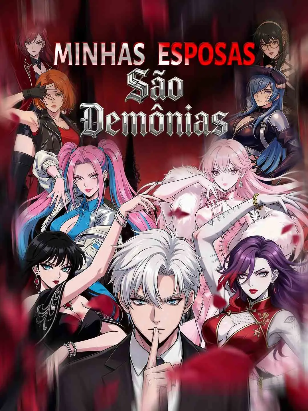 Capa da minissérie Minhas esposas são demônias