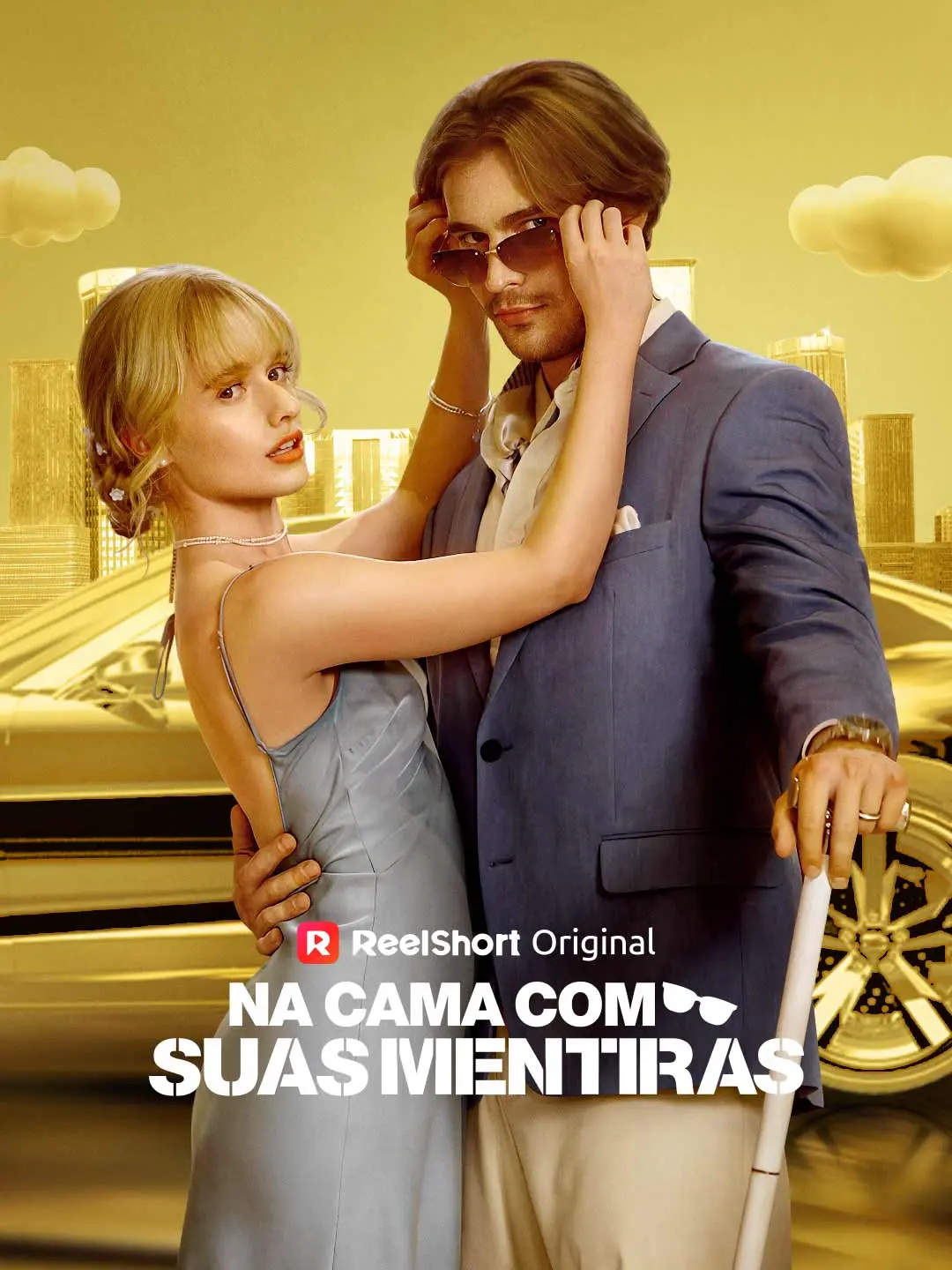Capa da minissérie Na cama com suas mentiras