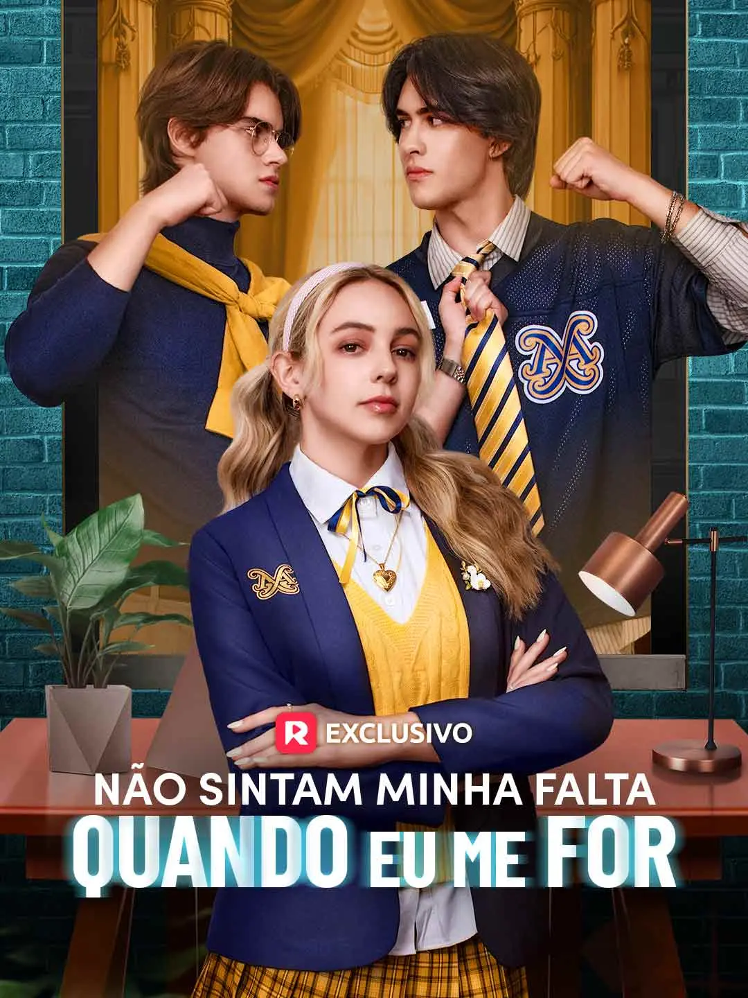 Capa da minissérie Não Sintam Minha Falta Quando Eu Me For