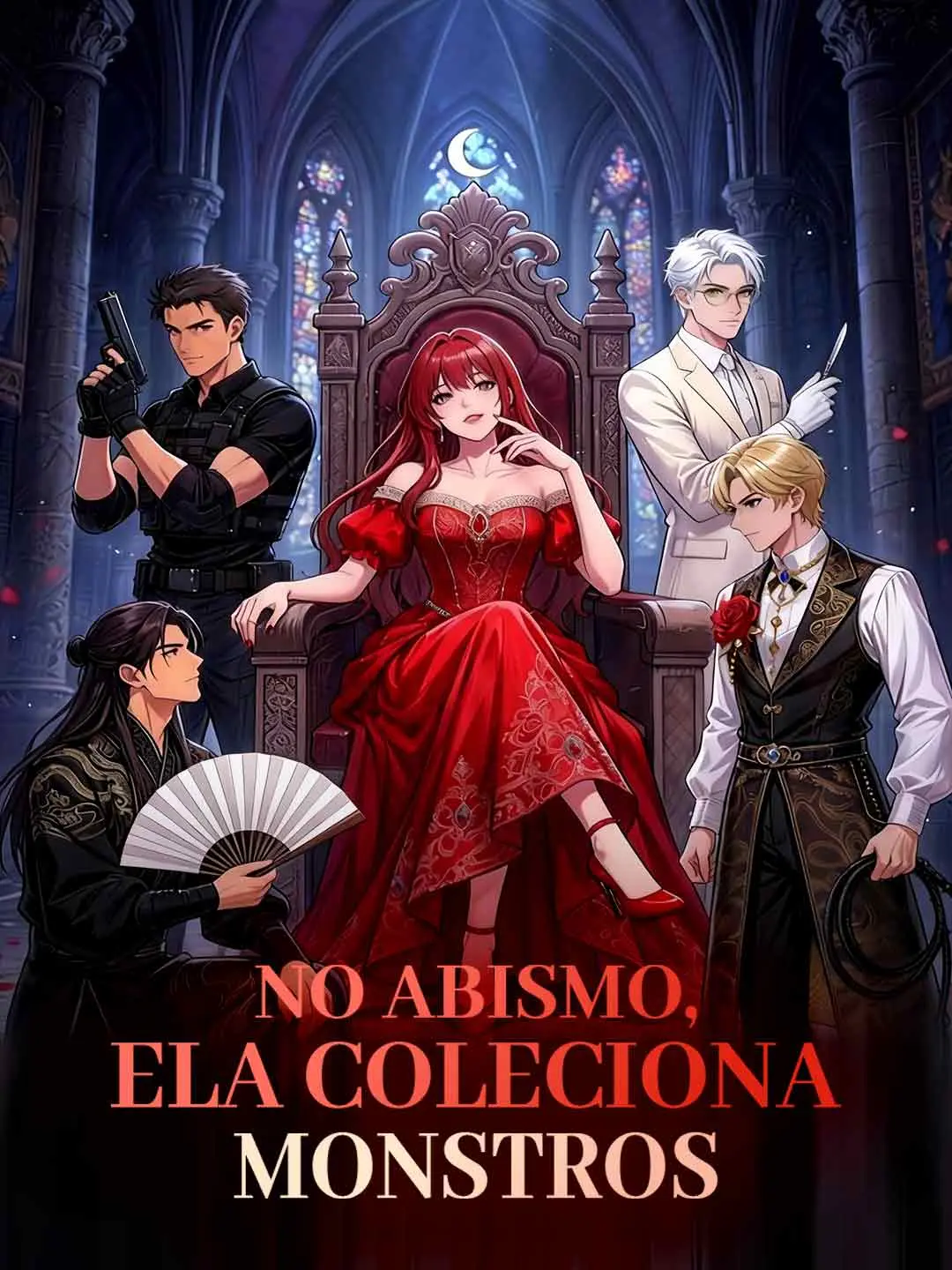 Capa da minissérie No abismo, ela coleciona monstros