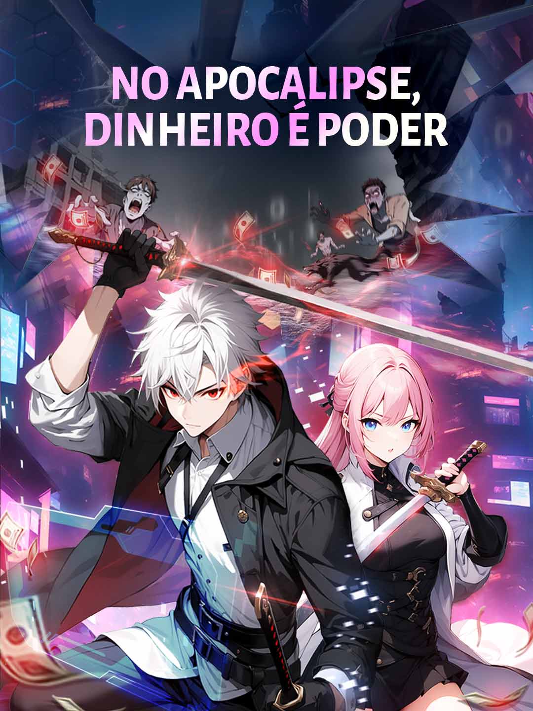 Capa da minissérie No apocalipse, dinheiro é poder