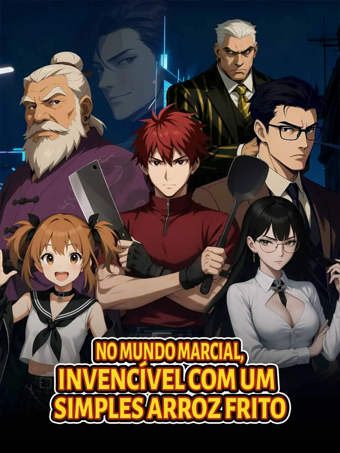 Capa da minissérie No mundo marcial, invencível com um simples arroz frito