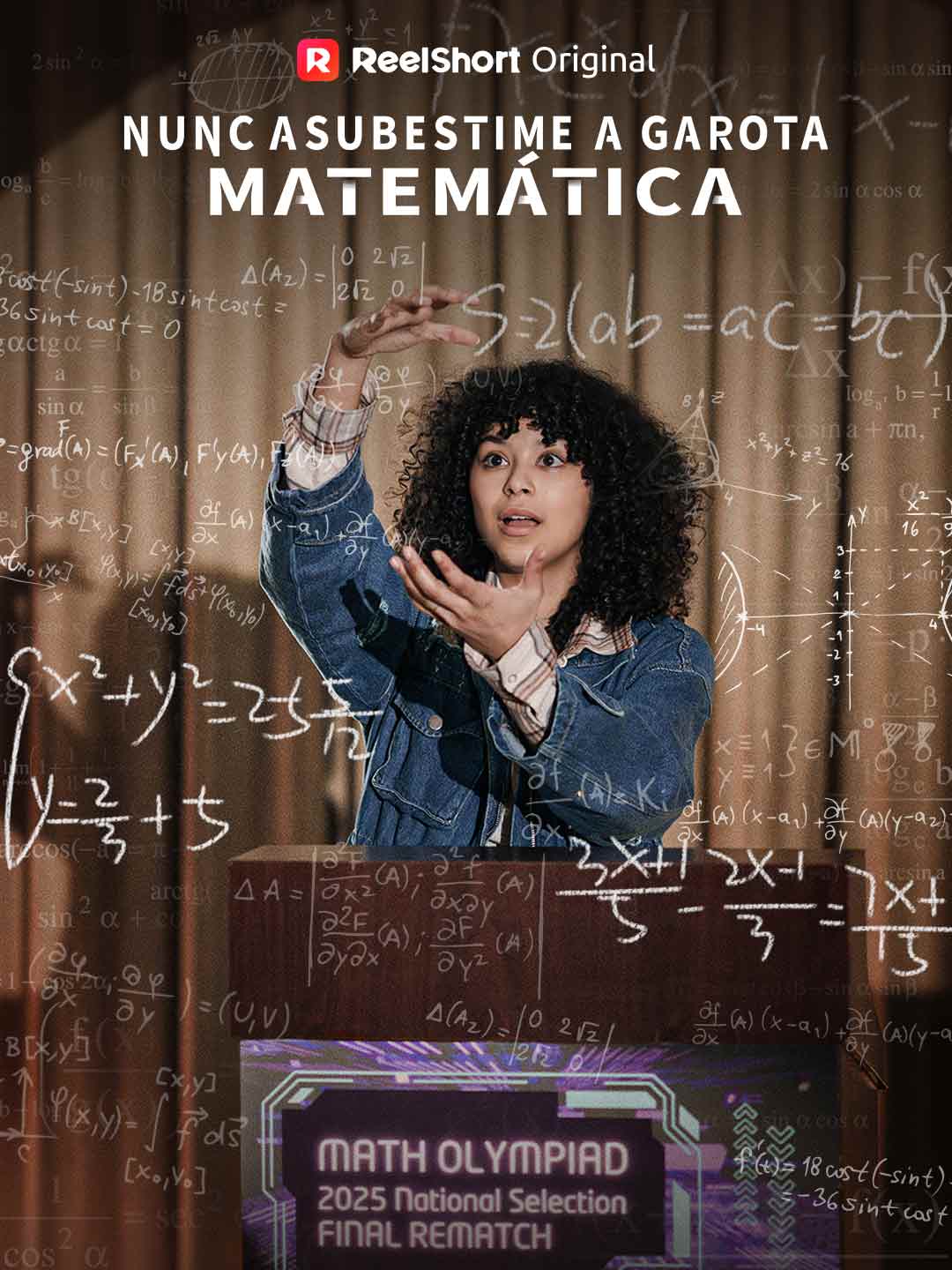 Capa da minissérie Nunca Subestime a Garota Matemática