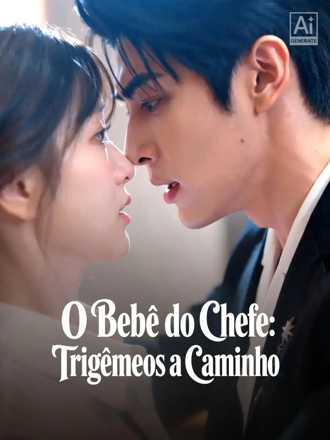 Capa da minissérie O Bebê do Chefe: Trigêmeos a Caminho