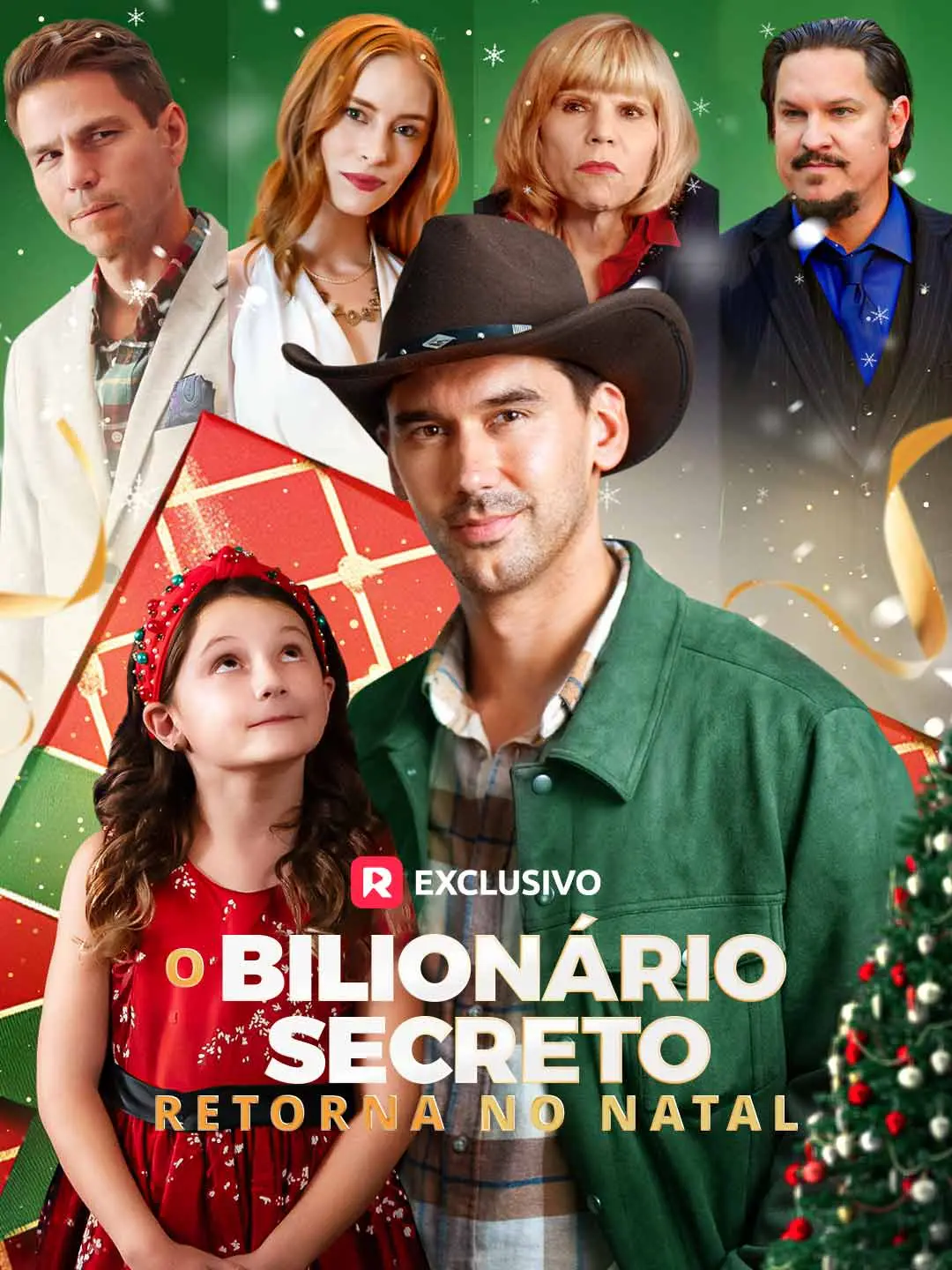 Capa da minissérie O Bilionário Secreto Retorna no Natal