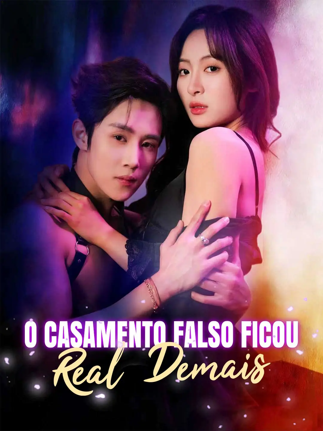 Capa da minissérie O Casamento Falso Ficou Real Demais