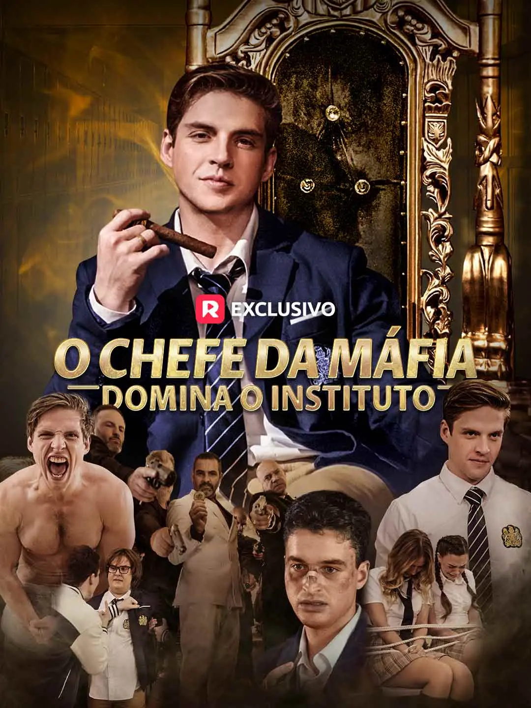 Capa da minissérie O Chefe da Máfia Domina o Instituto