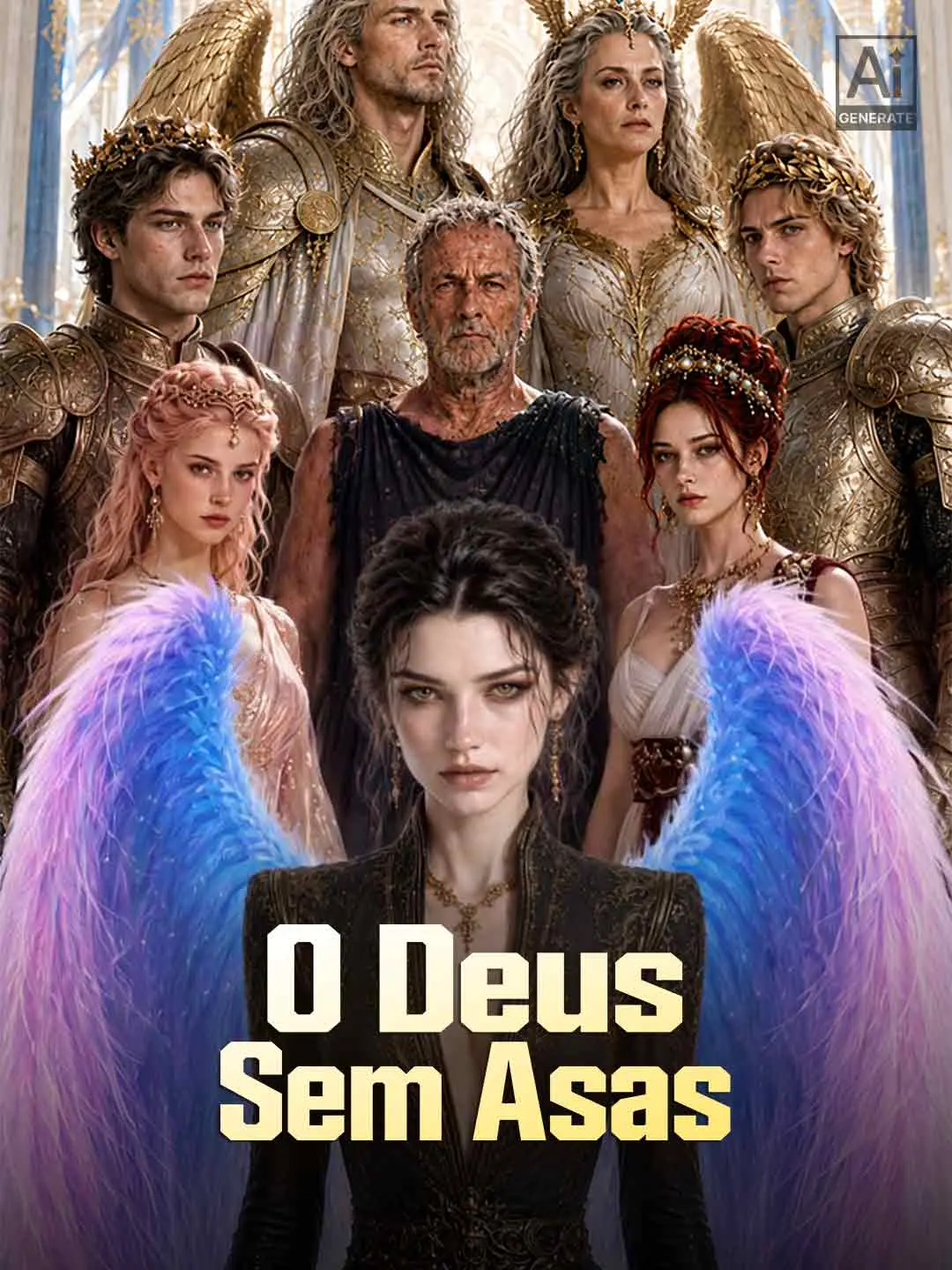Capa da minissérie O Deus Sem Asas