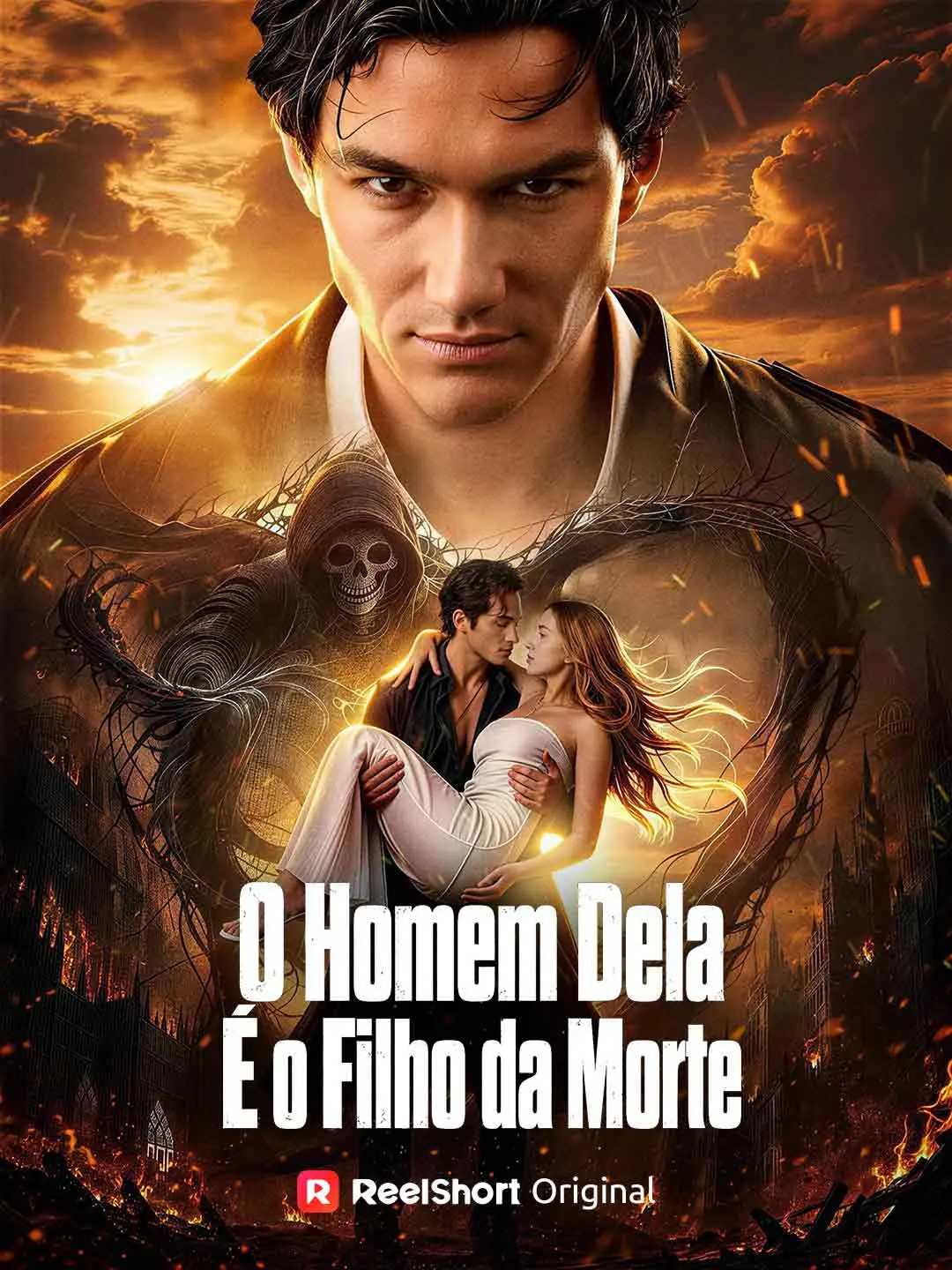 Capa da minissérie O Homem Dela É o Filho da Morte