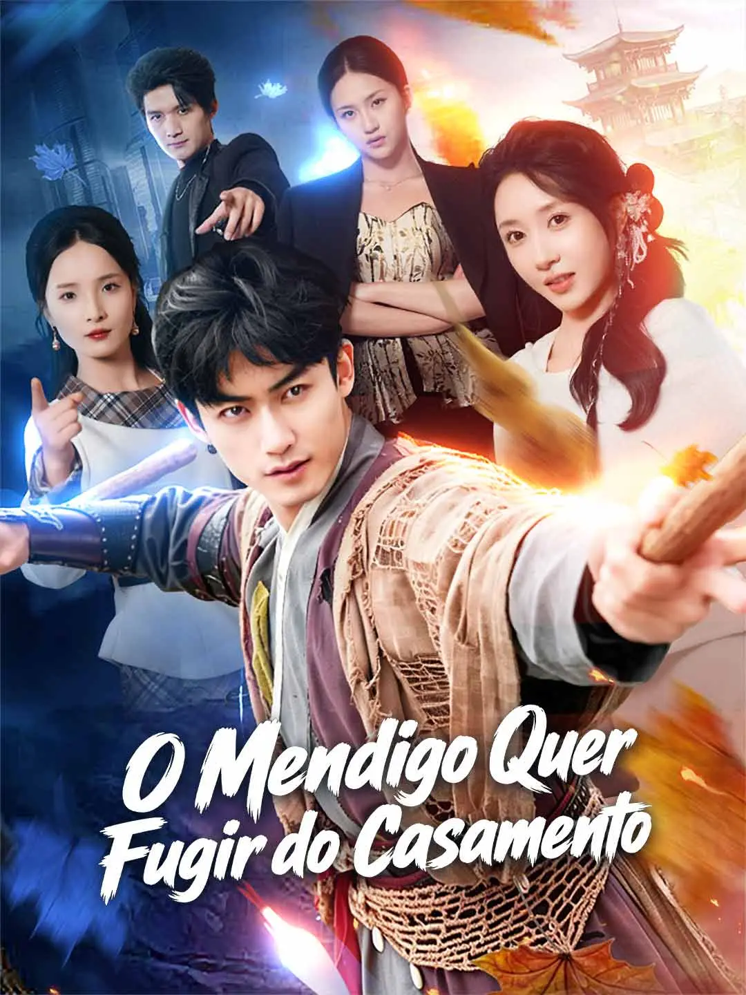 Capa da minissérie O Mendigo Quer Fugir do Casamento