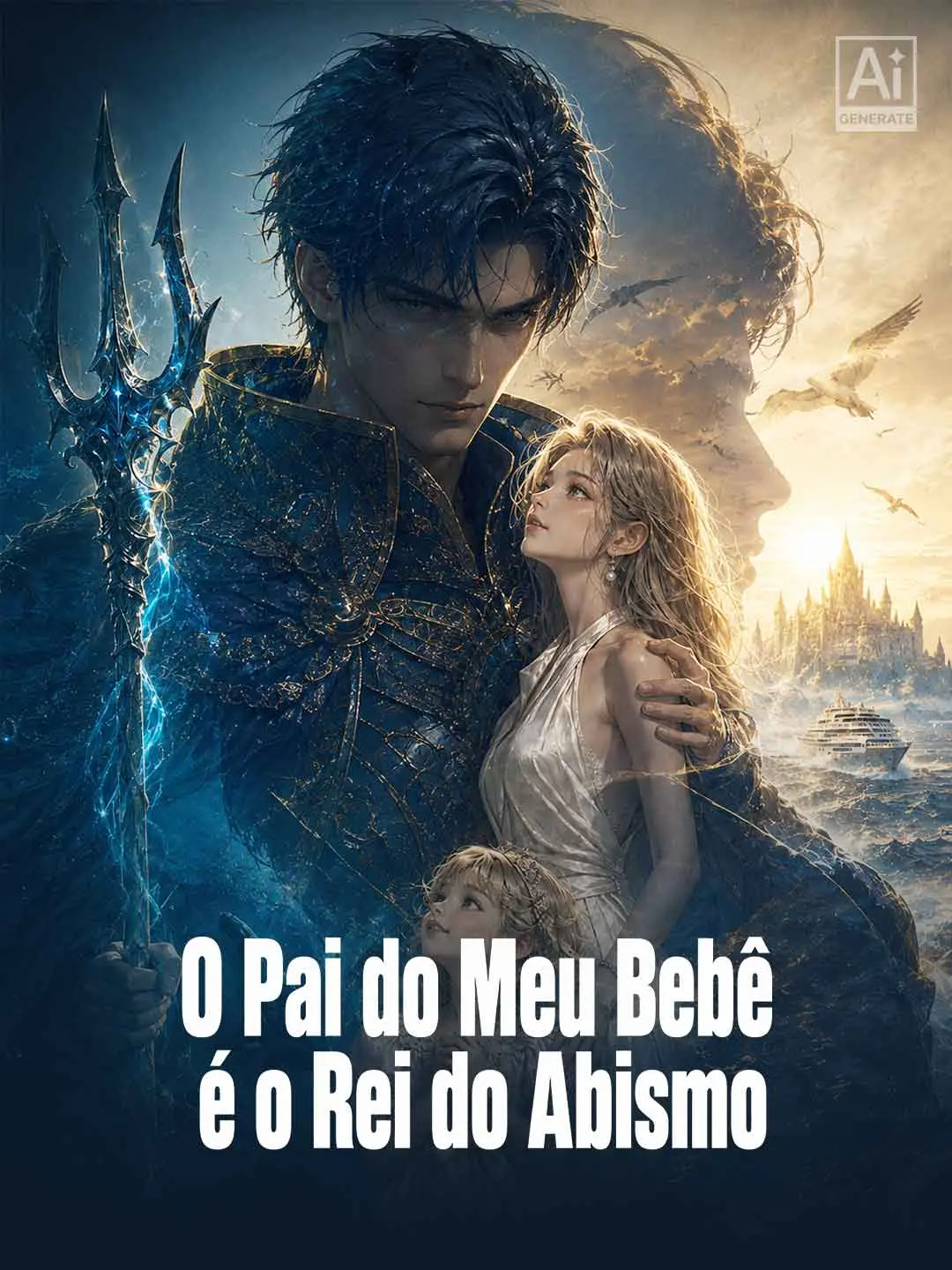 Capa da minissérie O Pai do Meu Bebê é o Rei do Abismo