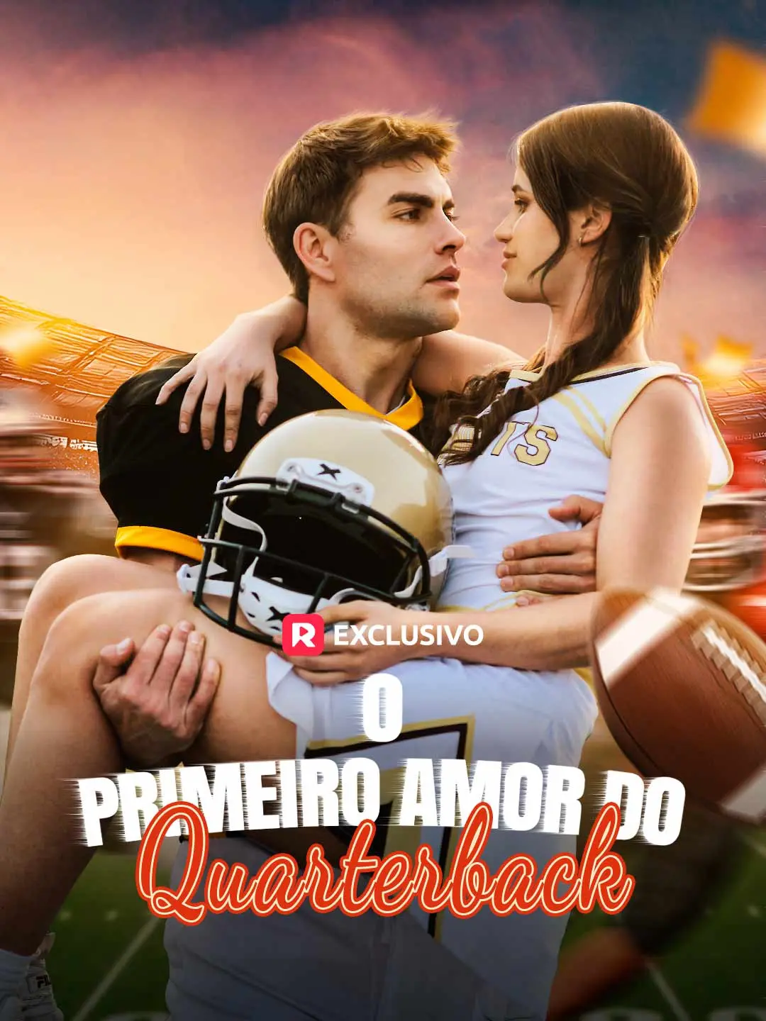 Capa da minissérie O Primeiro Amor do Quarterback