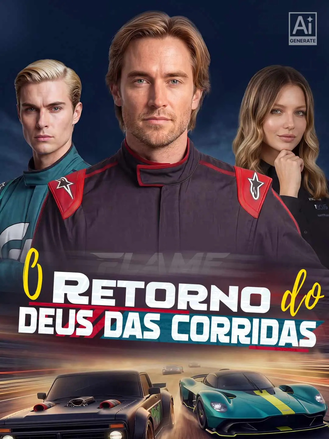 Capa da minissérie O retorno do deus das corridas
