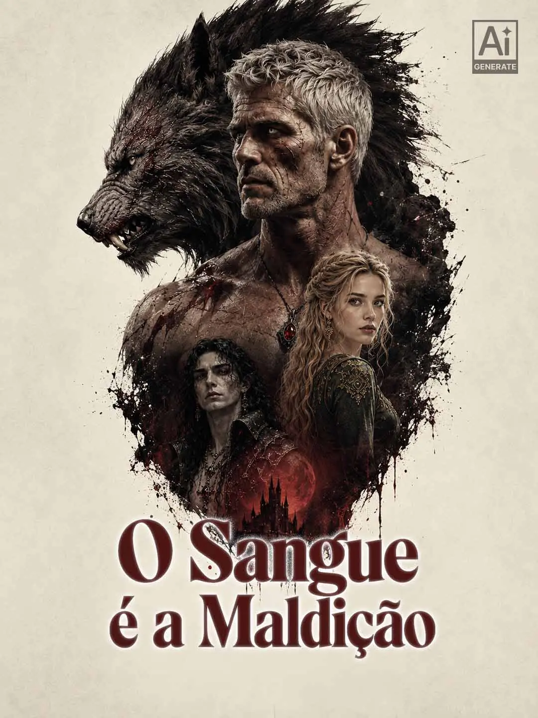 Capa da minissérie O Sangue é a Maldição