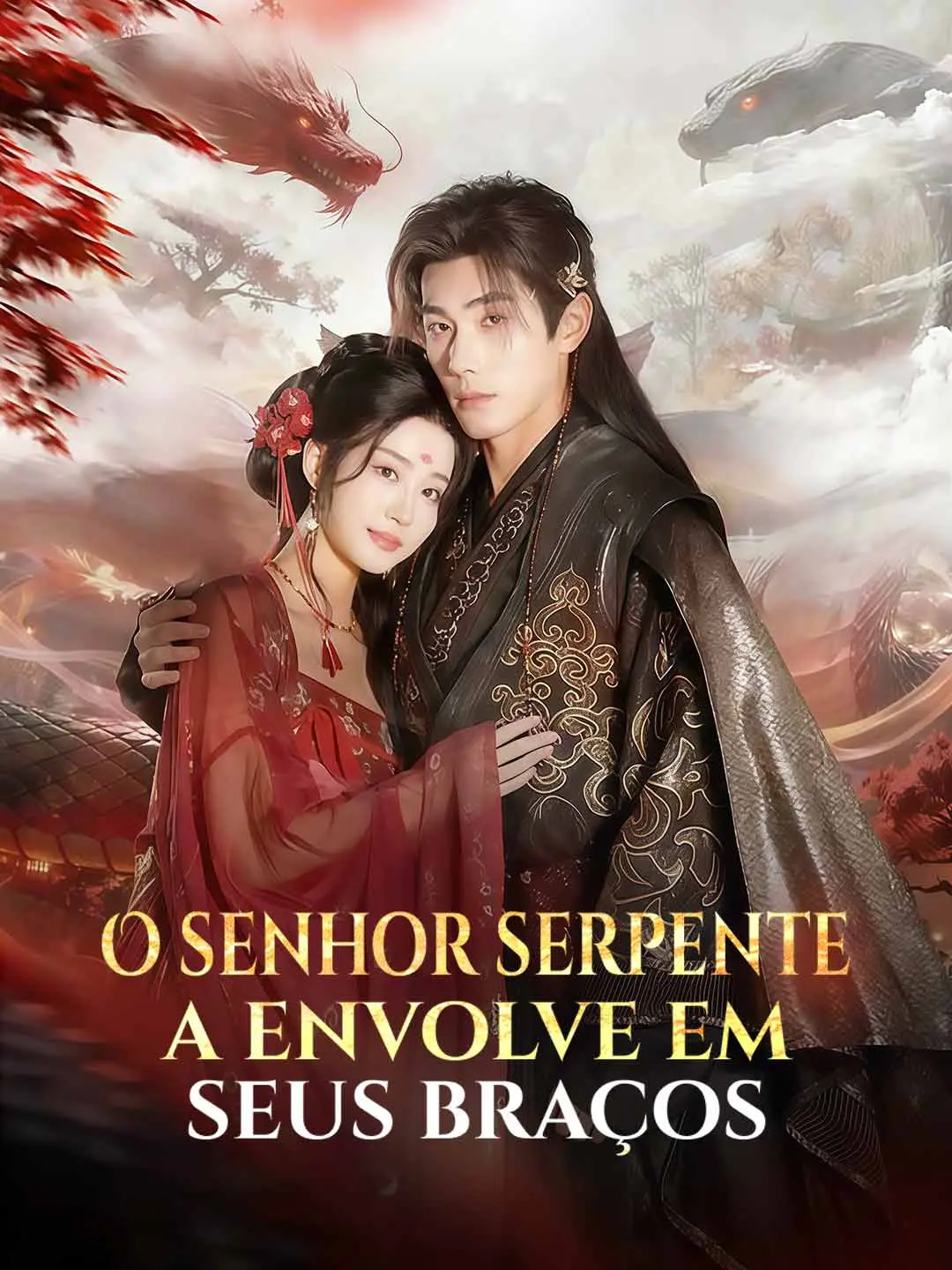 Capa da minissérie O senhor serpente a envolve em seus braços