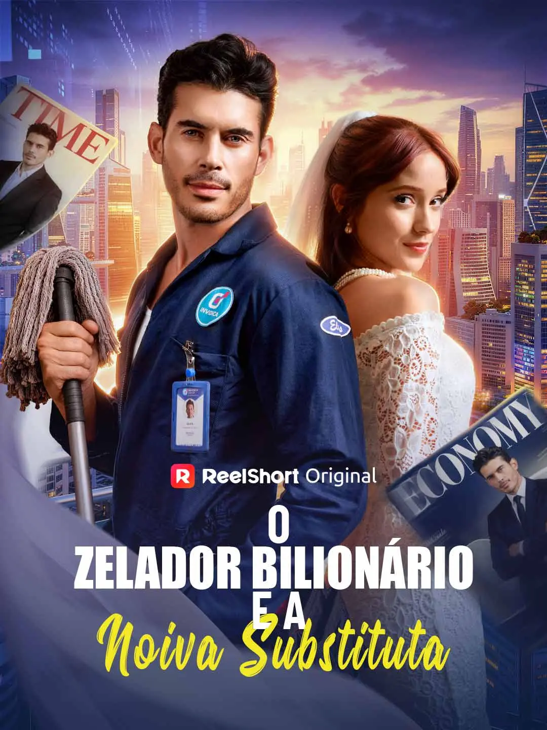 Capa da minissérie O Zelador Bilionário e a Noiva Substituta