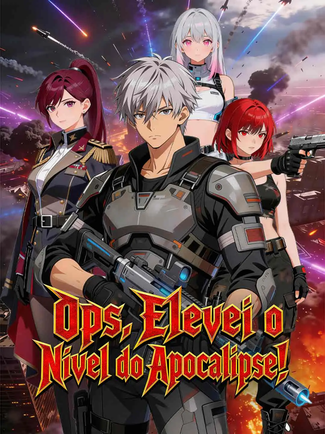 Capa da minissérie Ops, Elevei o Nível do Apocalipse!