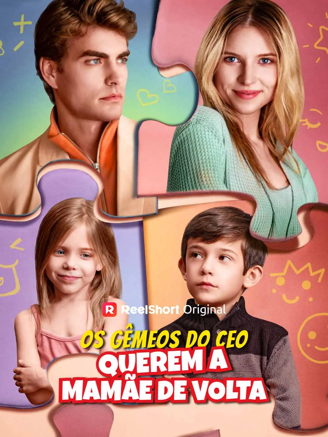 Capa da minissérie Os gêmeos do CEO querem a mamãe de volta