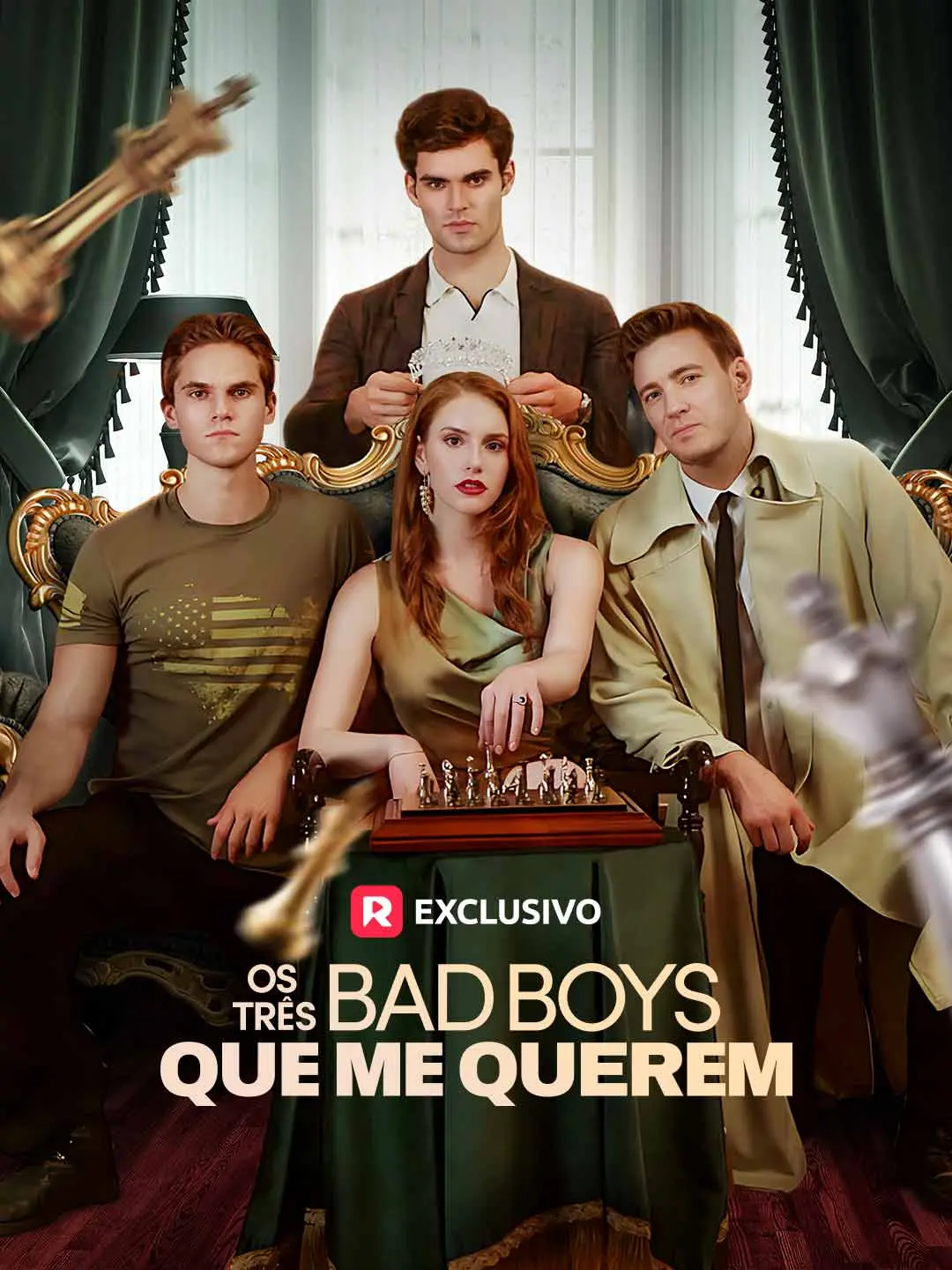 Capa da minissérie Os Três Bad Boys Que Me Querem