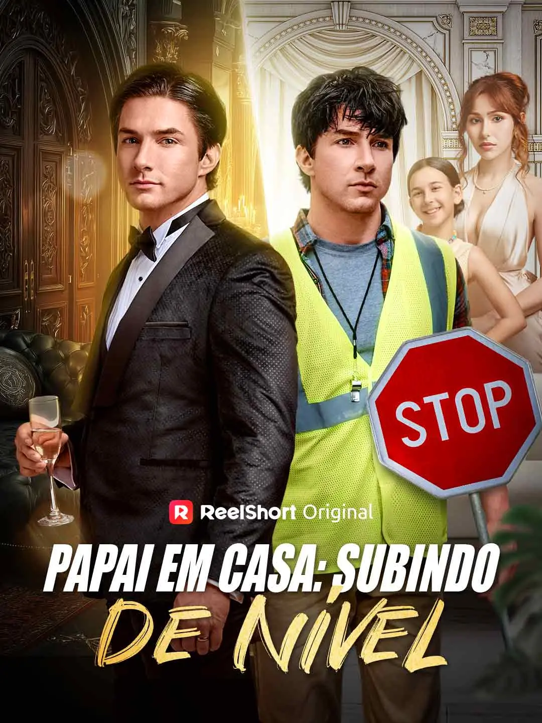 Capa da minissérie Papai em Casa: Subindo de Nível