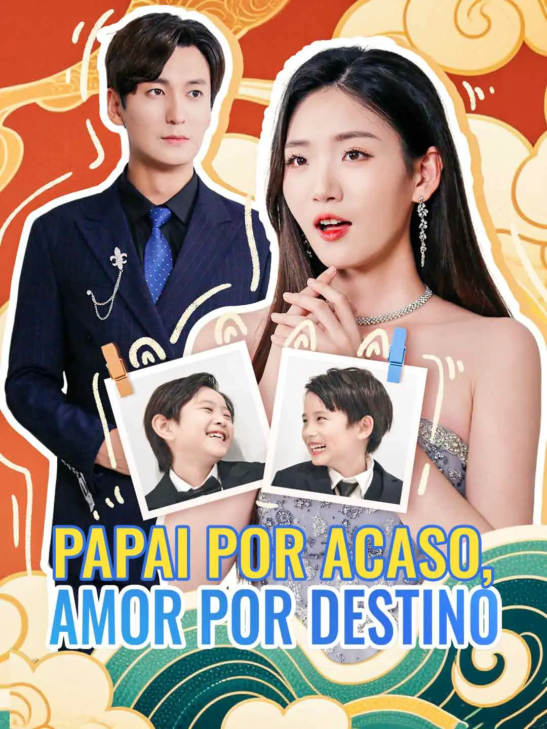 Capa da minissérie Papai por Acaso, Amor por Destino
