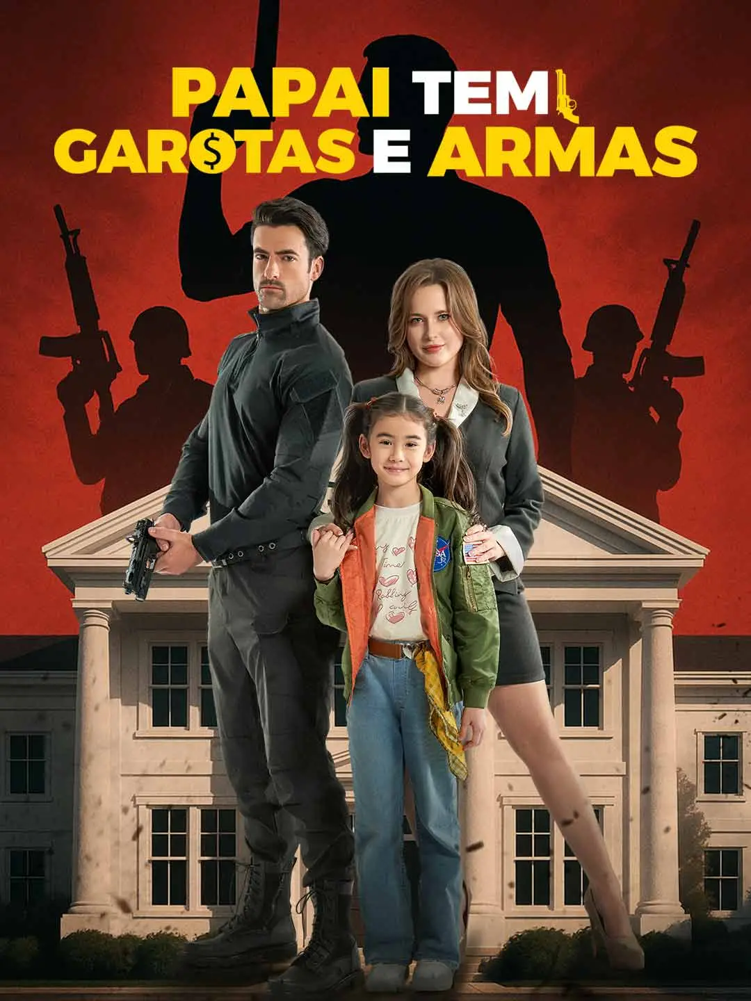 Capa da minissérie Papai tem garotas e armas