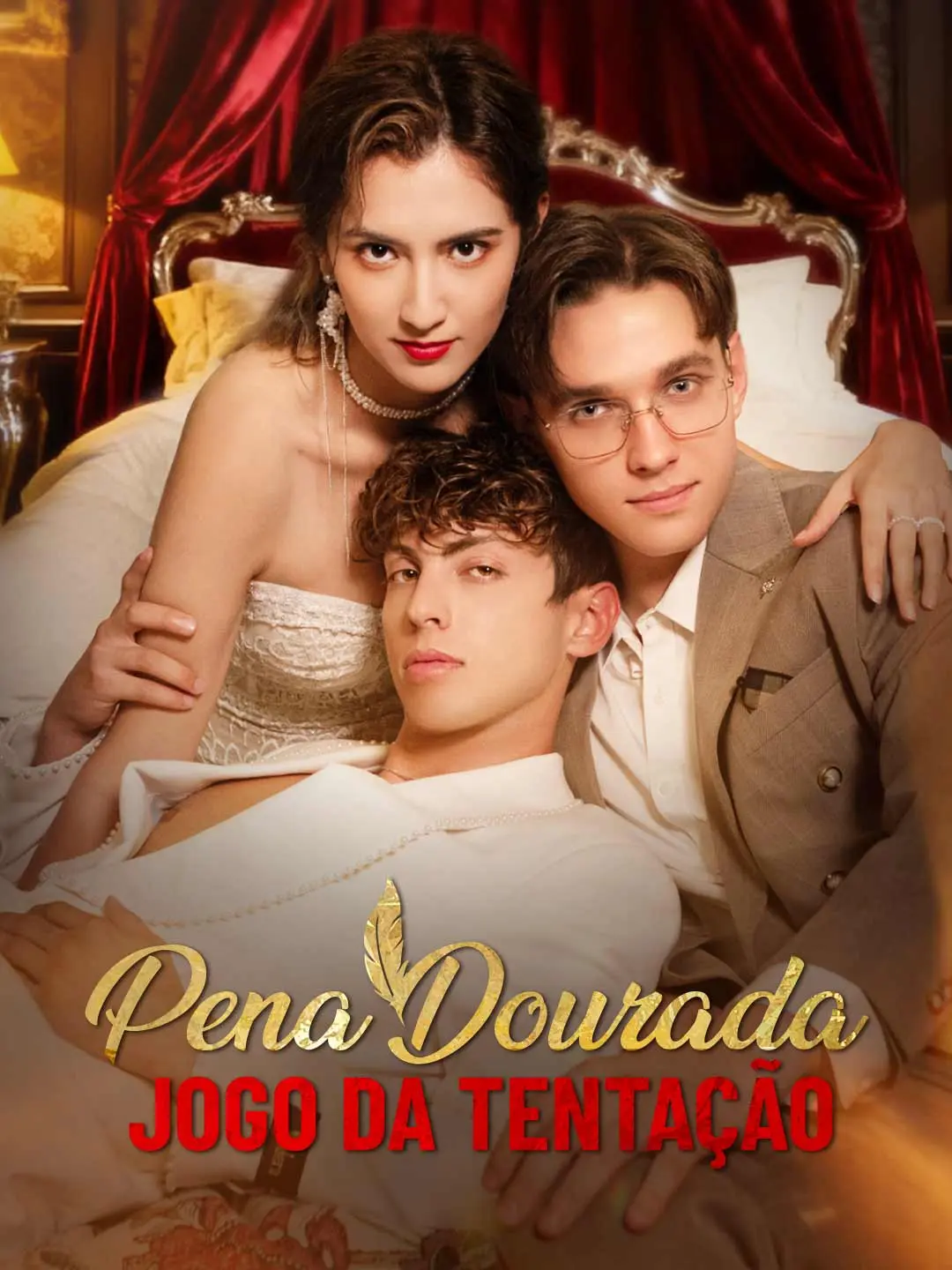 Capa da minissérie Pena Dourada: Jogo da Tentação