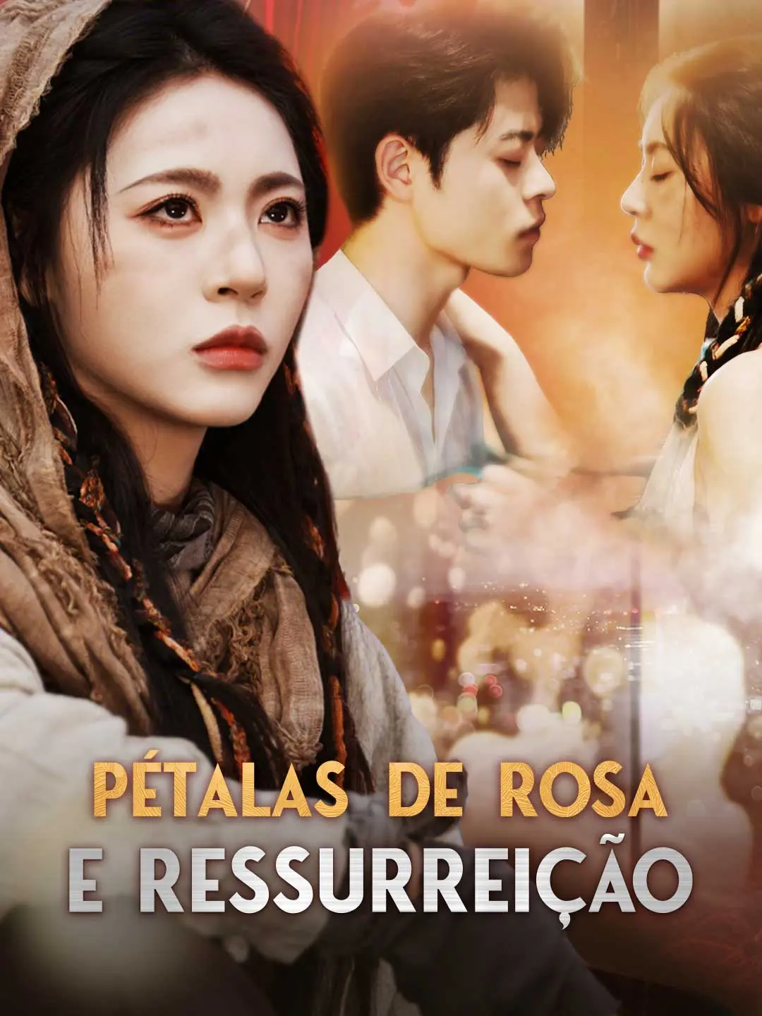 Capa da minissérie Pétalas de rosa e ressurreição