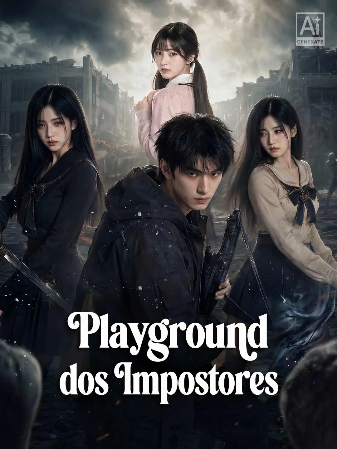Capa da minissérie Playground dos Impostores